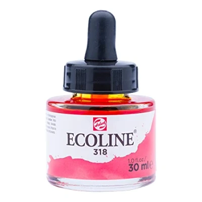 Immagine di Royal TALENS 11253181 Ecoline ACUARELA LIQUIDA 30ML Carmin, Regular, 10