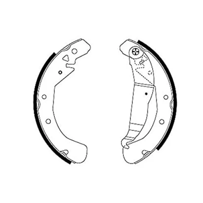 Immagine di HELLA 8DB 355 001 631 Ganasce freno 230 42 con leva a mano OPEL: Astra G Caravan, Zafira A, CC