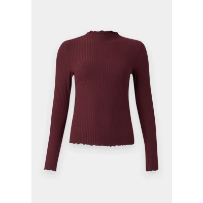 Immagine di ONLY Onlemma L/S Noos Jrs Maglietta a Collo Alto Top, Marrone Robbia, XXL Donna