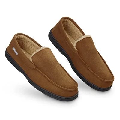 Immagine di Dunlop Pantofole da Uomo Memory Foam, Colore Marrone, 43 EU
