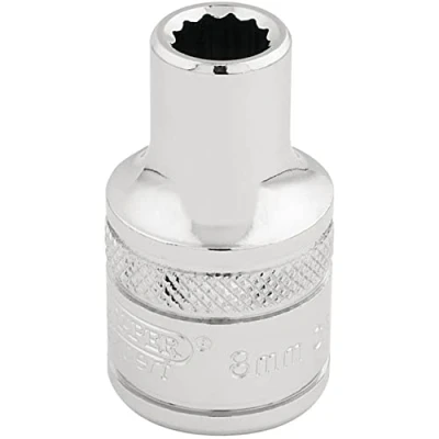 Immagine di Draper 33038 Chiave a bussola quadrata da 1/2&quot; 12 punti, dimensioni 8 mm