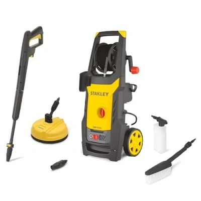 Immagine di Stanley Idropulitrice SXPW24BX, ad Alta Pressione, per Auto ed Esterni Casa, con Lavapavimenti e Spazzola Fissa, Pressione max. 170 bar, Portata 500 l/h, Assorbimento 2400 W