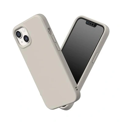 Immagine di RhinoShield Case Compatible with [iPhone 13/14] SolidSuit Shock Absorbent Slim Design Protective Cover Premium Matte Finish 3.5M / 11ft Drop Protection Shell Beige