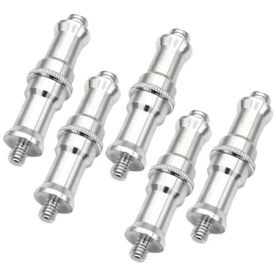 Immagine di 5PCS 1/4 Inch To 3/8 Metal Plug Converter Thread Screw Adapter Spigot For Studio Light Stand, Hot Shoe/Cold Shoe Adapter, Ball Head, Wireless Flash Receiver