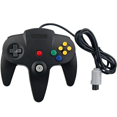 Immagine di OSTENT Controller Wired Gamepad Joystick Joypad per Console Videogiochi Nintendo 64 N64 Colore Nero