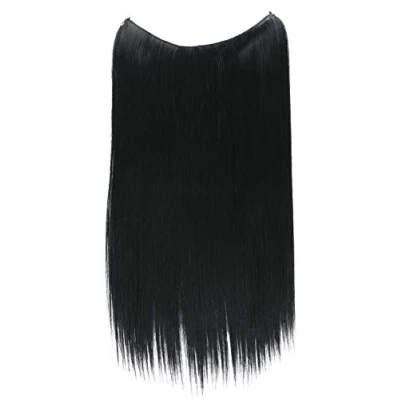 Immagine di CAISHA 50cm 1 Trama Extension Con Elastico Per Capelli Parrucchino Liscio Resistente Al Calore Nero E101