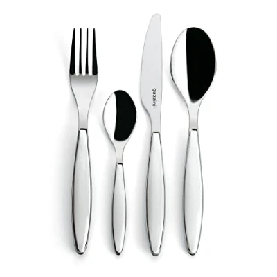 Immagine di Guzzini Feeling, Set 24 Posate Colorate Bianco, 15.8 x 7.5 h25.5 cm 23000011