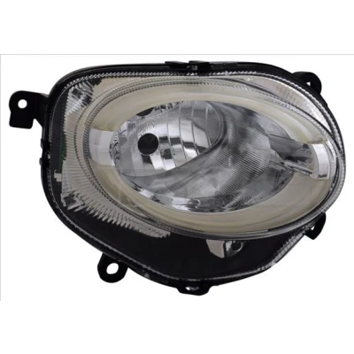 Immagine di TYC 20 15501 06 2 Fari Dx H7, W21W, LED con luce guida diurna per veicolo circolazione FIAT: 500 Hatchback, C Cabrio