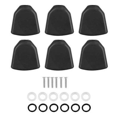 Immagine di VBESTLIFE 6 Pezzi/Set Pulsanti acrilici per Chitarra di pioli accordatore Teste Macchine Accessori Musicali Chitarra(Verde Giada) Tuning Peg Button