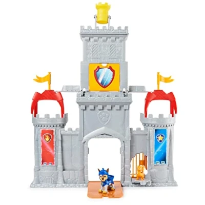 Immagine di Paw Patrol, Castello Quartier Generale Rescue Knights, Set di Gioco Personaggio Chase e Accessori Inclusi, Giochi Bambini dai 3 Anni in su