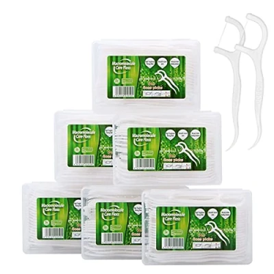 Immagine di 300 Pcs Filo Interdentale in UHMWPE con Scatola di Conservazione Igienico e Portatile Cura Dentistica per Tutta Famiglia