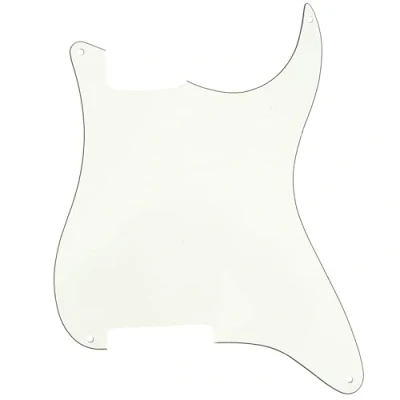 Immagine di Musiclily 4 Fori Battipenna Strat Pickguard Materiale Senza per Pick Up Chitarra Elettrica Style Custom, 3 strati Pergamena