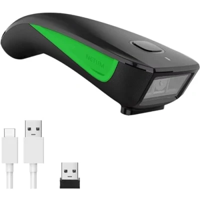 Immagine di NETUM C740 scanner di codici a barre wireless compatibile Bluetooth, tascabile USB 1D per inventario, lettore immagini tablet iPhone iPad Android iOS PC POS