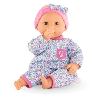 Immagine di Corolle Bebè Calin Capucine, 9000100770, +18 mesi, 30 cm, con corpo flessibile, profumo di vaniglia, pigiamino floreale