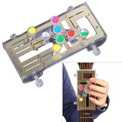 Immagine di Jackallo Sistema di apprendimento per chitarra, accordo, strumento chitarra con 6 accordi universali allenatori principianti