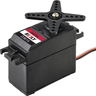 Immagine di Reely Standard Servo D3614 digitale Materiale trasmissione: Plastica Sistema innesto: JR