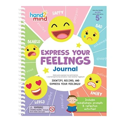 Immagine di Learning Resources Diario, Libro di attività per Bambini riconoscere ed Esprimere Emozioni e Sentimenti, autoregolarsi, Imparare Mindfulness consapevolezza, età 5+, Multicolore, 94486