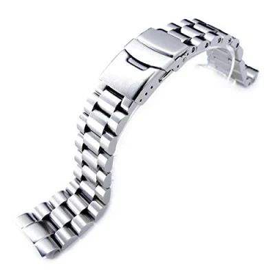 Immagine di MiLTAT Cinturino per orologio Seiko Turtle srp773 srp775 srp777 srpa21, 22 mm, bulloni a vite, argento, L