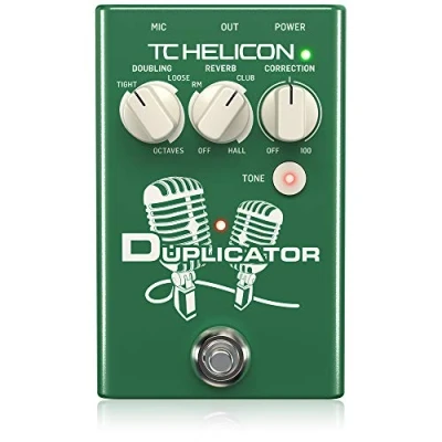 Immagine di TC Helicon DUPLICATOR Stompbox per effetti vocali ultra semplici con raddoppiamento, riverbero e correzione del tono