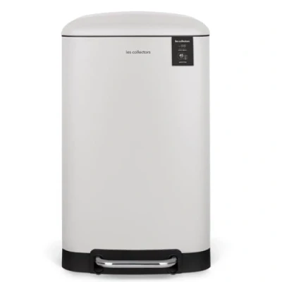 Immagine di Les Collectors N828 Pattumiera da cucina a pedale,Capacità 40L,Secchio interno rimovibile,Resistente,Chiusura con coperchio silenzioso,Design Elegante,Finitura Opaca, bianco