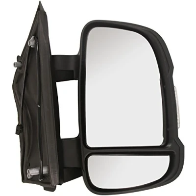 Immagine di specchio retrovisore esterno Van Wezel 1651802 Dx nero completo, convesso, per a regolazione manuale, con grandangolo, Br