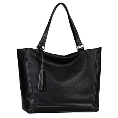 Immagine di TOM TAILOR ISA, Shopper con Chiusura Lampo Donna, Nero, 44,5 x 14,5 30