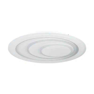 Immagine di Eglo Palagiano 1 Plafoniera LED, lampada da soffitto rotonda, in metallo e plastica bianco, colore luce bianco neutro, Ø 48 cm
