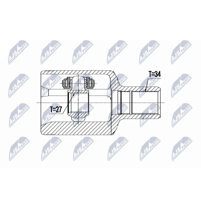 Immagine di NTY NPW ME 093 Kit Giunto Omocinetico Trasmissione automatica Assale anteriore Sx MERCEDES BENZ: Classe E T modell