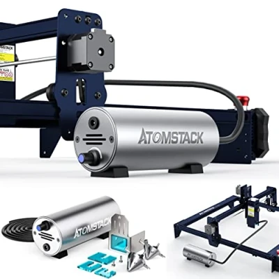 Immagine di ATOMSTACK Air Assist Kit per A5 Series/S10/A10 Pro/X7 Pro, accessorio macchina incisione laser, con tubo da 2 m, laser al 98%, bordi degli oggetti di taglio più