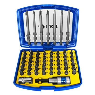 Immagine di S&amp;R Inserti Avvitatore 57 pz Set Punte per Giravite Trapano o Cacciavite. Con Portainserti Magnetico…