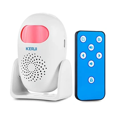 Immagine di KERUI Allarme casa Senza Fili, Sensore di Movimento con e Suono, Rilevatore Campanello Portatile a Infrarossi Sistemi Antifurto Domestico Fili per Porta/casa
