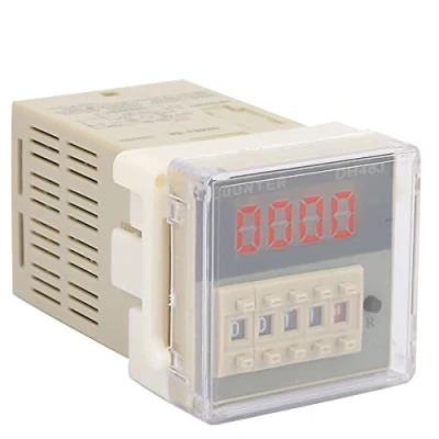 Immagine di Fafeicy O111ROM DH48J 8A Contatore elettronico digitale LCD a 8 pin, relè di ritardo 0 999900, per telecomando, comunicazione, controllo automatico(12VAC/DC),