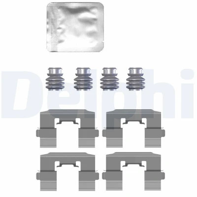 Immagine di DELPHI LX0731 Kit accessori, Pastiglia freno FORD: FIESTA 6, 6 Van