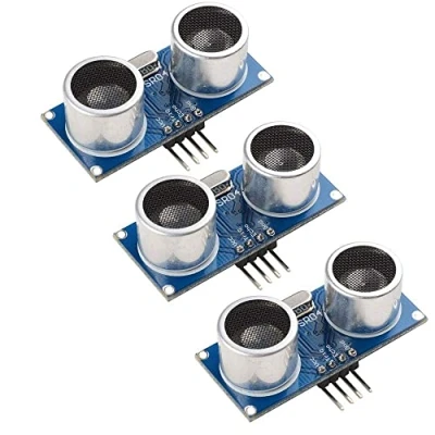 Immagine di Aihasd 3PCS 4 Pin ultrasonica del modulo HC SR04 sensore di misurazione della Distanza per Arduino