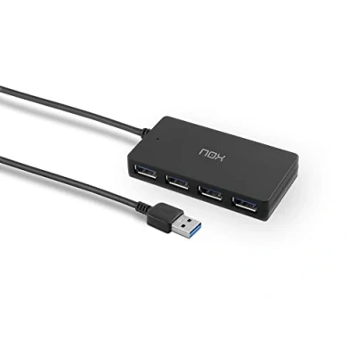 Immagine di NOX USB HUB ONE NXLITEHUBONE 3.0, 4 porte USB, Windows XP/Vista/7/8/10; Mac OS 10.x; Linux, Colore nero