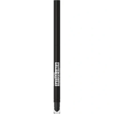Immagine di Maybelline New York Matita Occhi in Gel Sfumabile, Effetto Smokey Eyes, Tenuta Fino a 36H, Formula Waterproof Prova di Sbavature, Tattoo Liner Automatic Pencil, Tonalità: Pitch Black