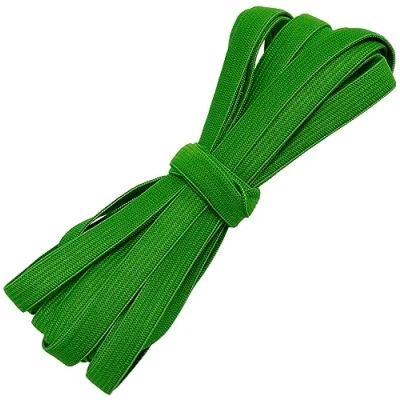 Immagine di AERZETIX C67526 Banda elastica piatta intrecciato 5 metri larghezza 10mm in poliestere + lattice colore verde