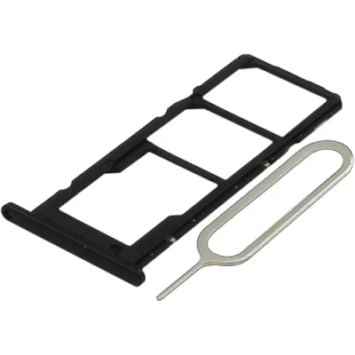 Immagine di MMOBIEL Doppio Vassoio Carta SIM Compatibile con Samsung Galaxy A02s 2021 Porta Scheda Incl il pin della Nero