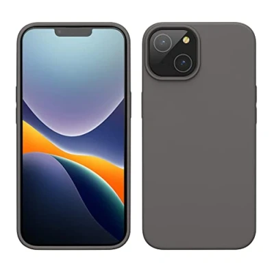 Immagine di kwmobile Cover per Apple iPhone 14 Custodia Back Case Caricatore Wireless Antiurto e Flessibile in Silicone TPU stone dust