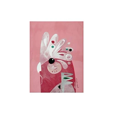 Immagine di Maxwell &amp; Williams Pete Cromer Bird Strofinaccio da Cucina Multicolore 100% Cotone, Motivo Cacatua Rosa, 70 x 50 cm