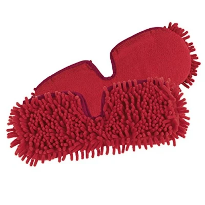 Immagine di Sistema Lavapavimenti di ricambio per spazzolone spray flessibile rosso (pratico reversibile la pulizia a umido e secco) (set 2 ricambio)