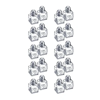 Immagine di Westmark set con mini contenitori per spezie, 10 da 2 pezzi, Capacità: ml l&#039;uno, Acciaio inox/Vetro, Argento/Trasparente, 630722E2