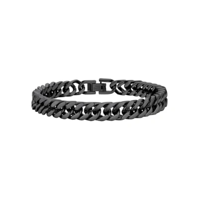 Immagine di PROSTEEL Bracciale Uomo a Catena Cubana Grossa Robusta Braccialetto Acciaio Inossidabile, Lunghezza 21 cm, Larghezza 8 mm, Nero, con Confezione