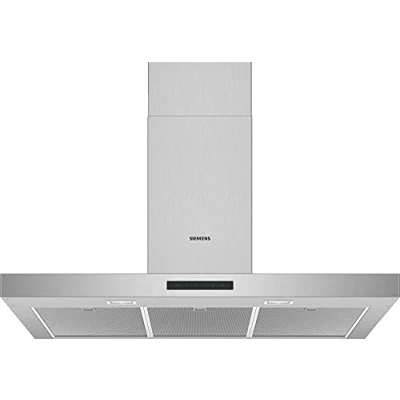 Immagine di Siemens iQ300 LC96BBM50 Cappa aspirante 580 m3/h a parete Acciaio inossidabile (580 m3/h, Aspirante, A, D, 60 dB)