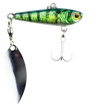 Immagine di FISHN REALSPINNY Esca per Spinner, Peso: 20g, Dimensioni: 5cm, Lama Spinner: 3,8cm, Artificiale, la Pesca con Spin Pesci Predatori Come luccio, Pesce persico, Trota (008 Perch)