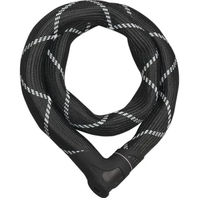 Immagine di ABUS Iven Chain 8210 lucchetto per bicicletta in acciaio temprato con rivestimento fibra sintetica livello di sicurezza 10 110 cm nero