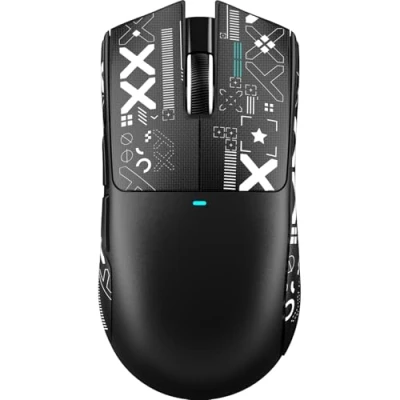 Immagine di ATTACK SHARK X11 SE Mouse da Gaming Wireless, Sensore PixArt PAW3311, BT/2.4G Wireless/Cablato, 22000 DPI, 65 Ore di Batteria, Ufficio e per Win11/Xbox/PS/Mac (Nero + Nastro)