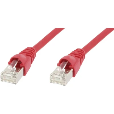 Immagine di Telegärtner L00002A0114 RJ45 cavo di rete, patch CAT 6A S/FTP 3.00 m Rosso Ritardante fiamma, con protezione, Privo alogeni,