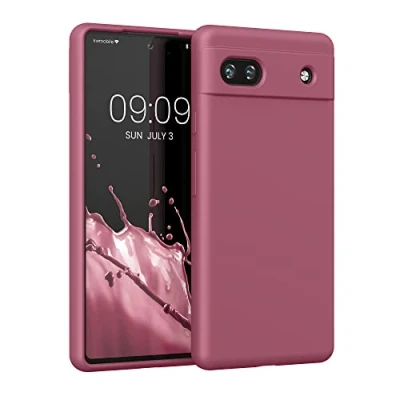 Immagine di kwmobile Cover per Google Pixel 6a Custodia Back Case Smartphone in Silicone TPU Protezione Gommata viola ametista