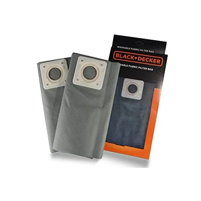 Immagine di Black+Decker Sacchetti Filtro in Stoffa 30L per Aspiratori Solidi e Liquidi